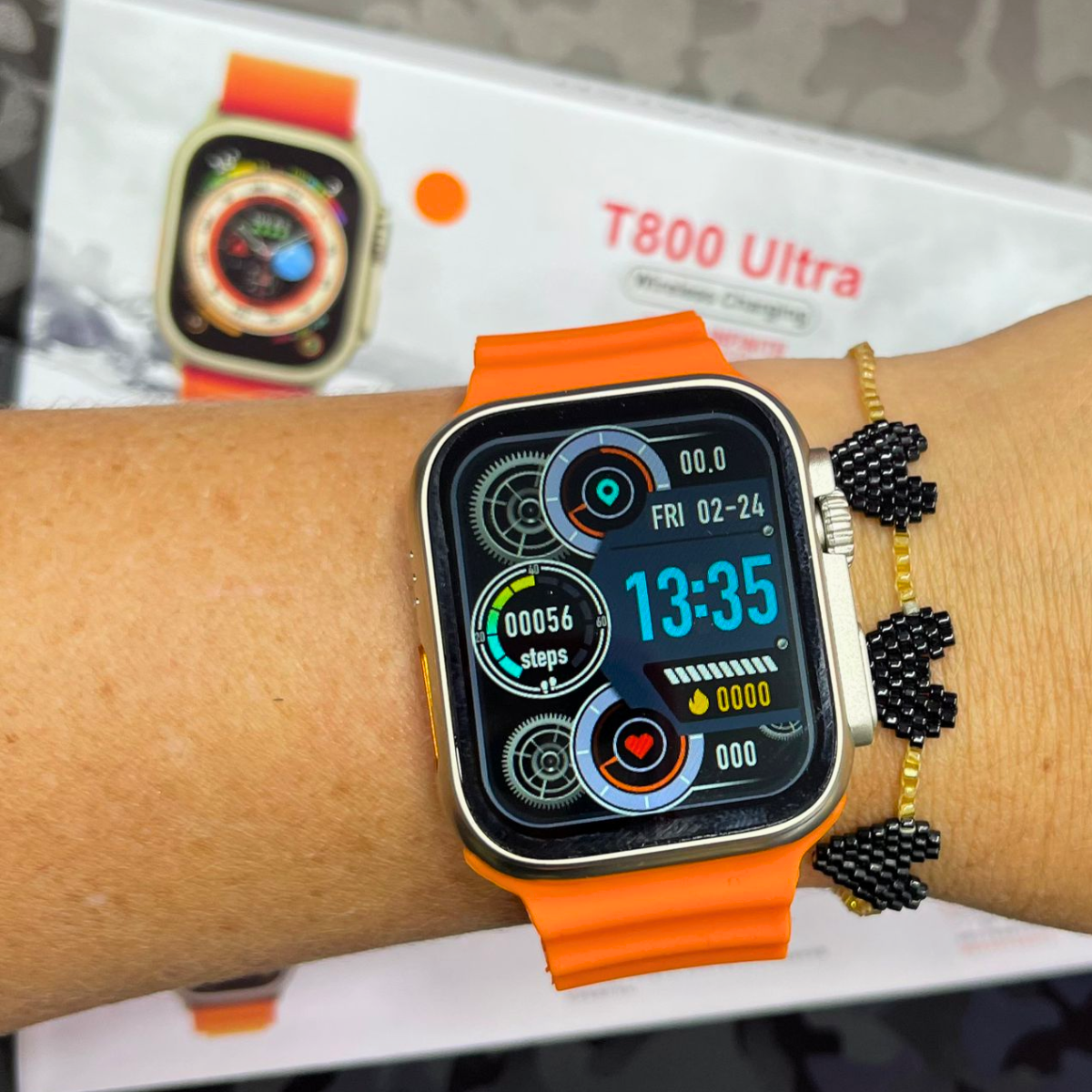 reloj smartwatch original t800 ultra color naranja Comprar en tienda onlineshoppingcenterg Colombia centro de compras en linea osc